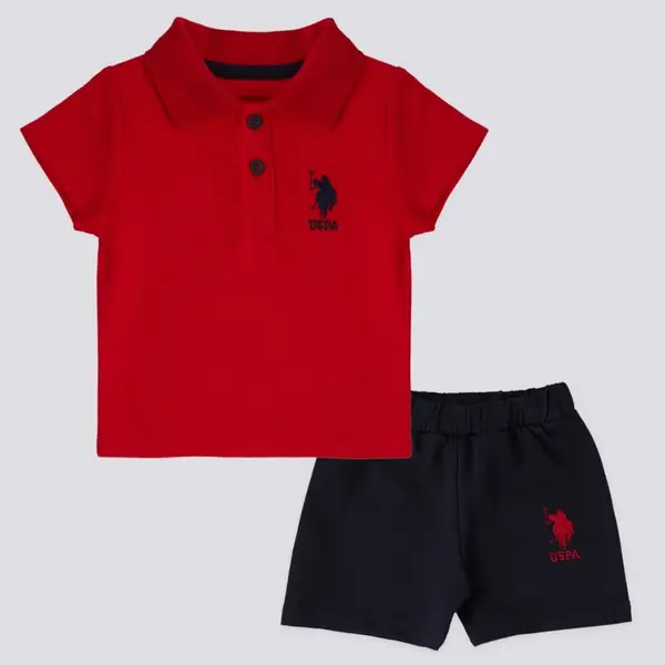 U.S. Polo 2li Takım T-Shirt Kırmızı