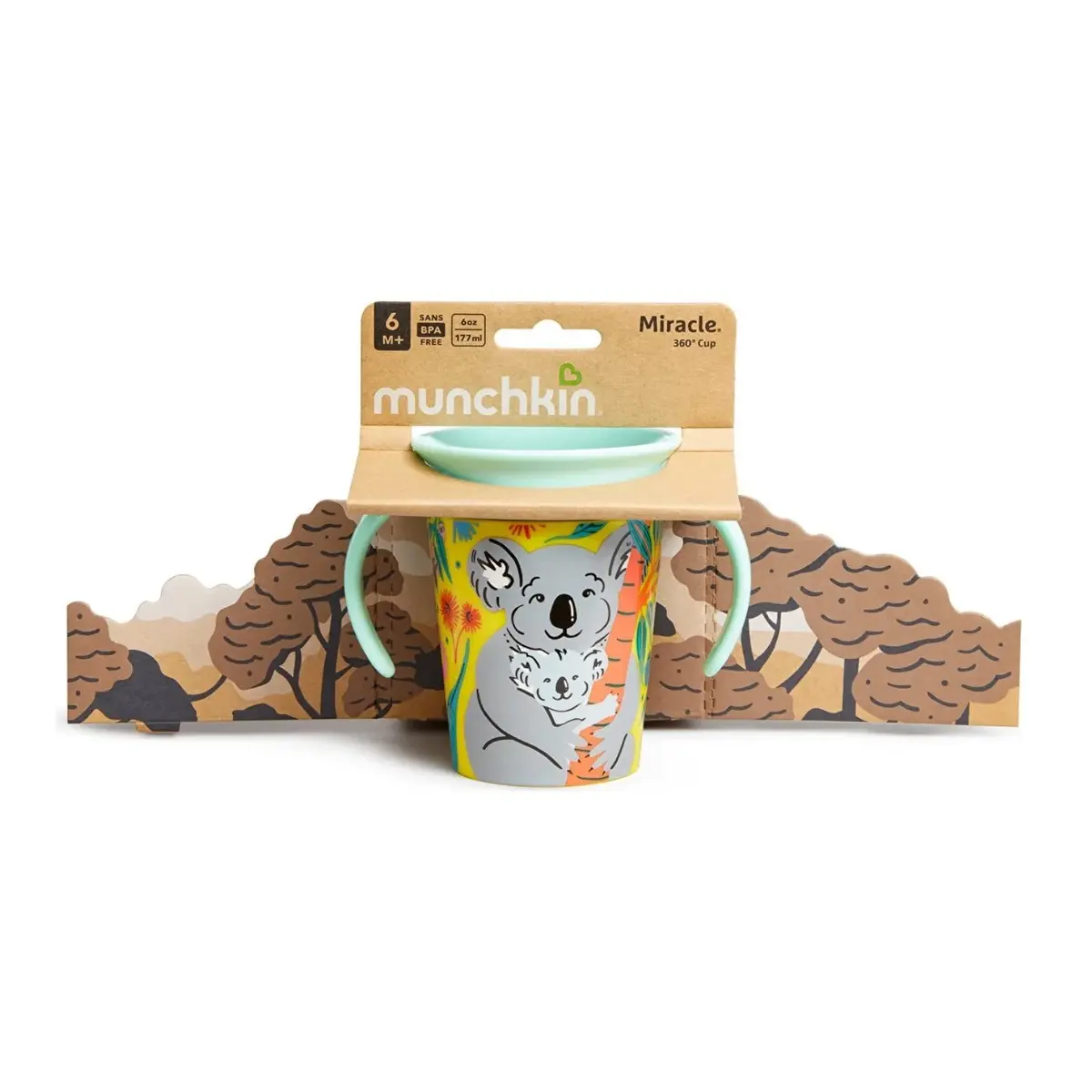 Munchkin Mucize 360° Wildlove Alıştırma Bardağı Koala 6ay+ 177ml 