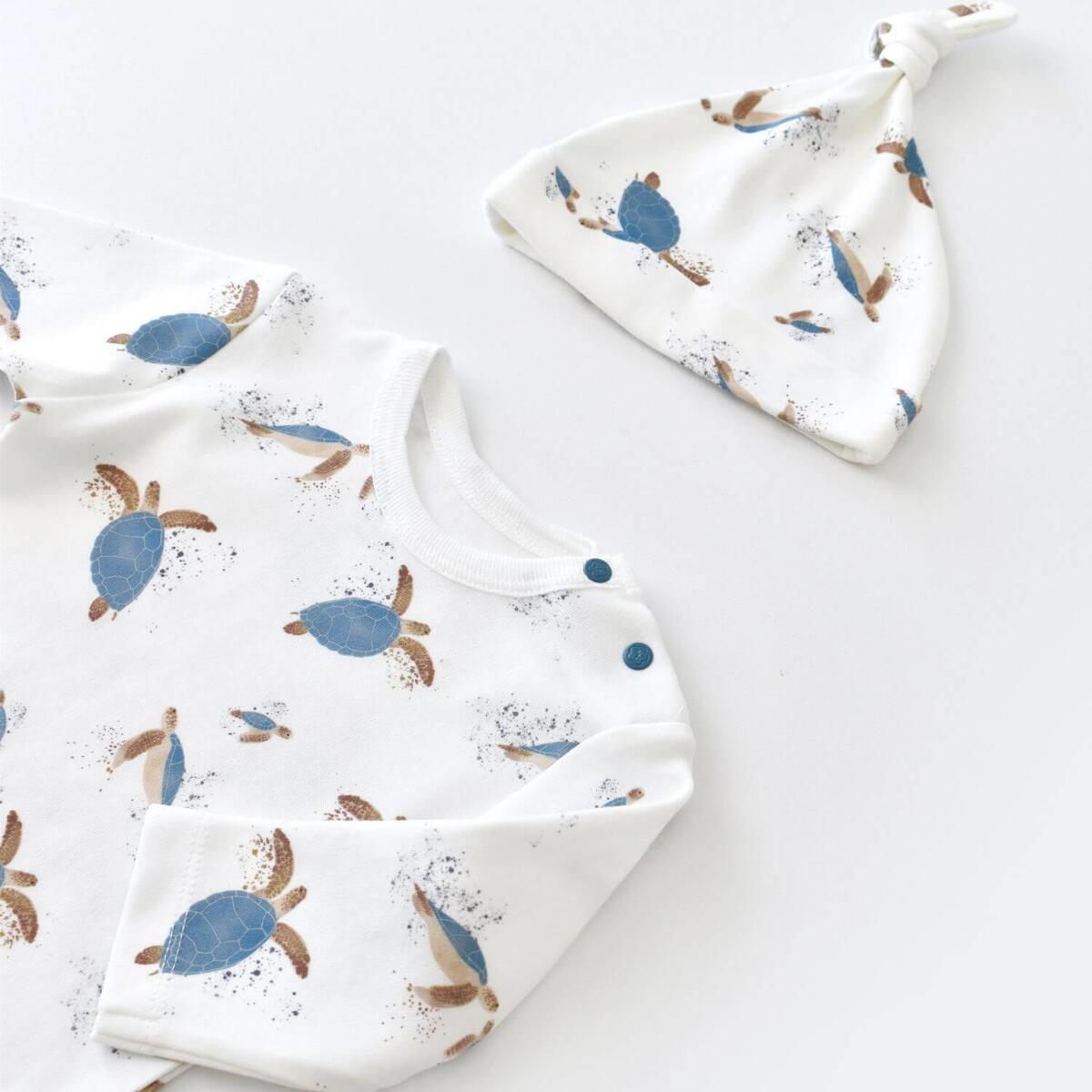 Bibaby Organik Tulum Takımı Tüllü Caretta In Live Taş - İndigo