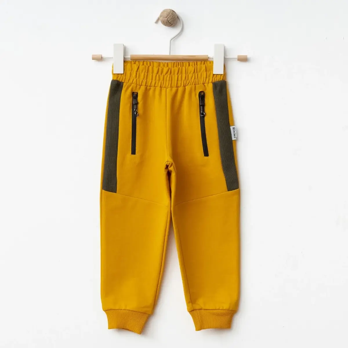 Winimo Çocuk Eşofman Altı Yan Parçalı Fermuarlı Hardal Winimo Çocuk Eşofman Altı Yan Parçalı Fermuarlı Hardal