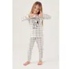 Snoopy Pijama Takımı Gri