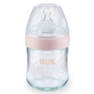 Nuk Silikon Emzikli Nature Sense Cam Biberon 120 ml Pembe