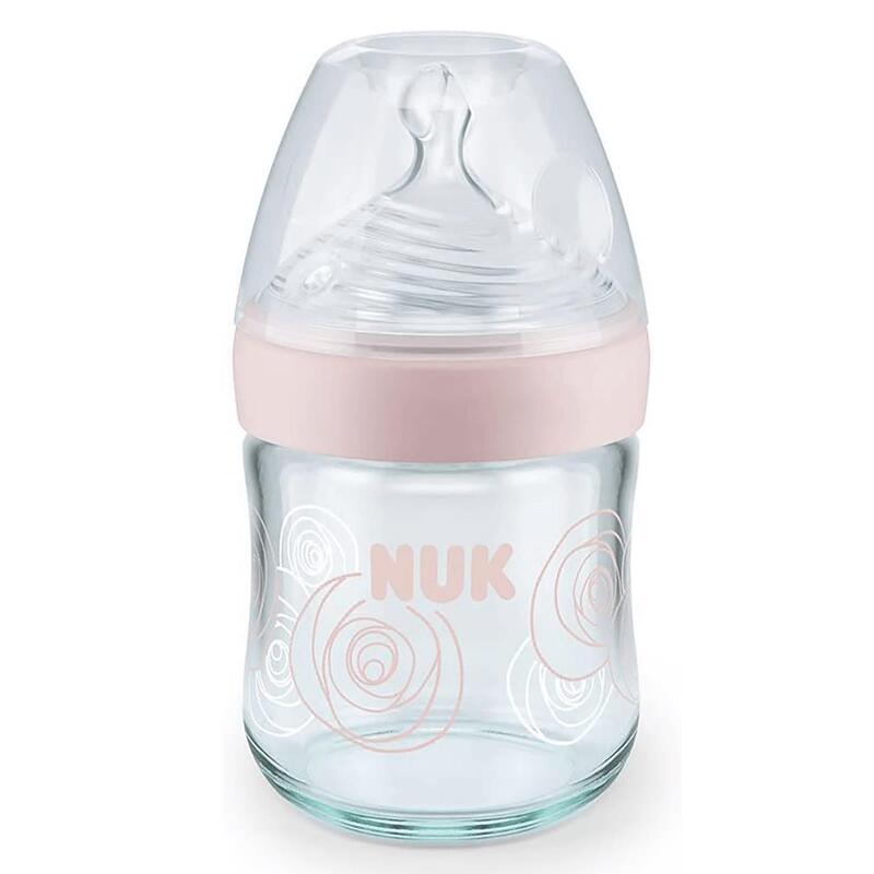 Nuk Silikon Emzikli Nature Sense Cam Biberon 120 ml Pembe