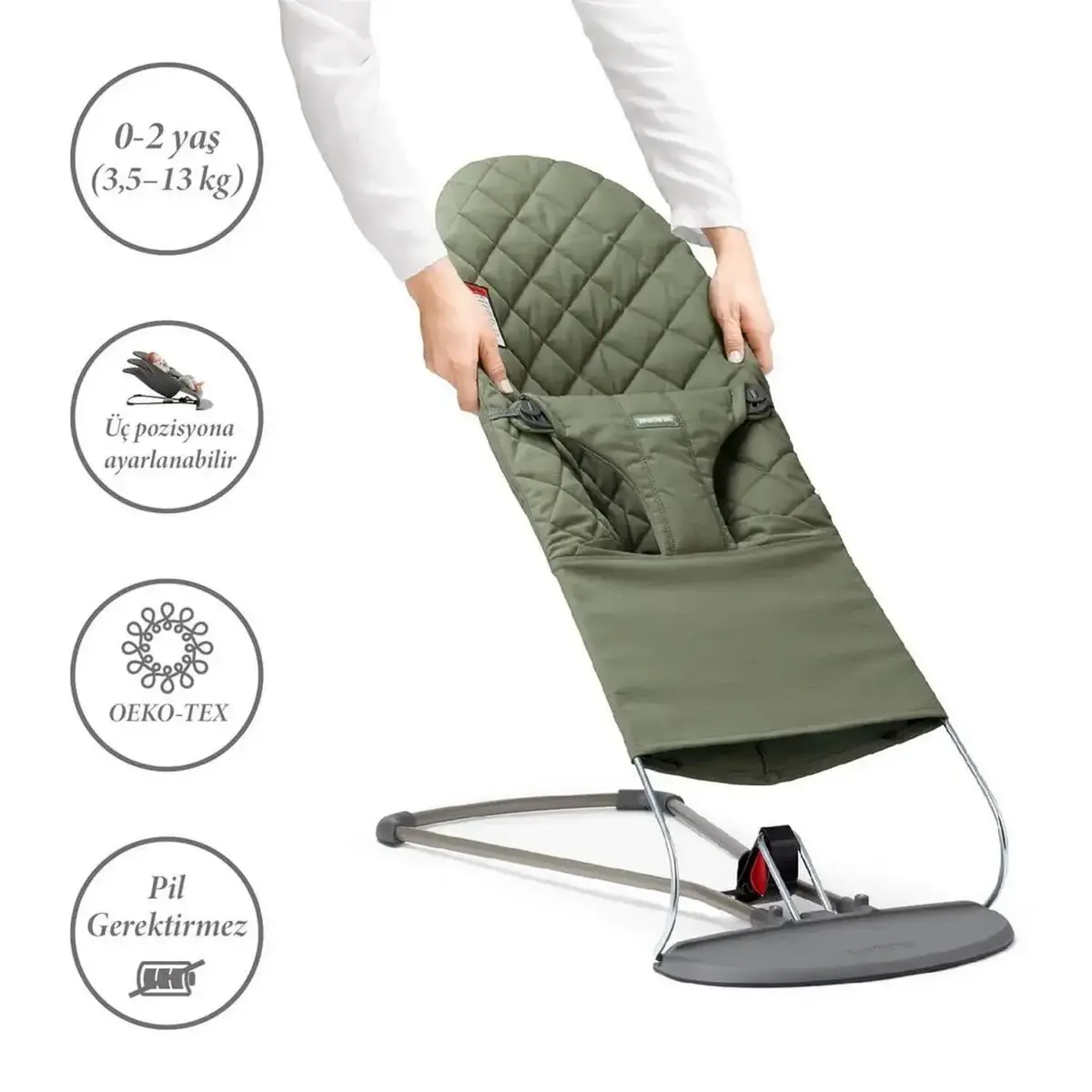 Babybjörn Bliss Ana Kucağı Woven Dark Green