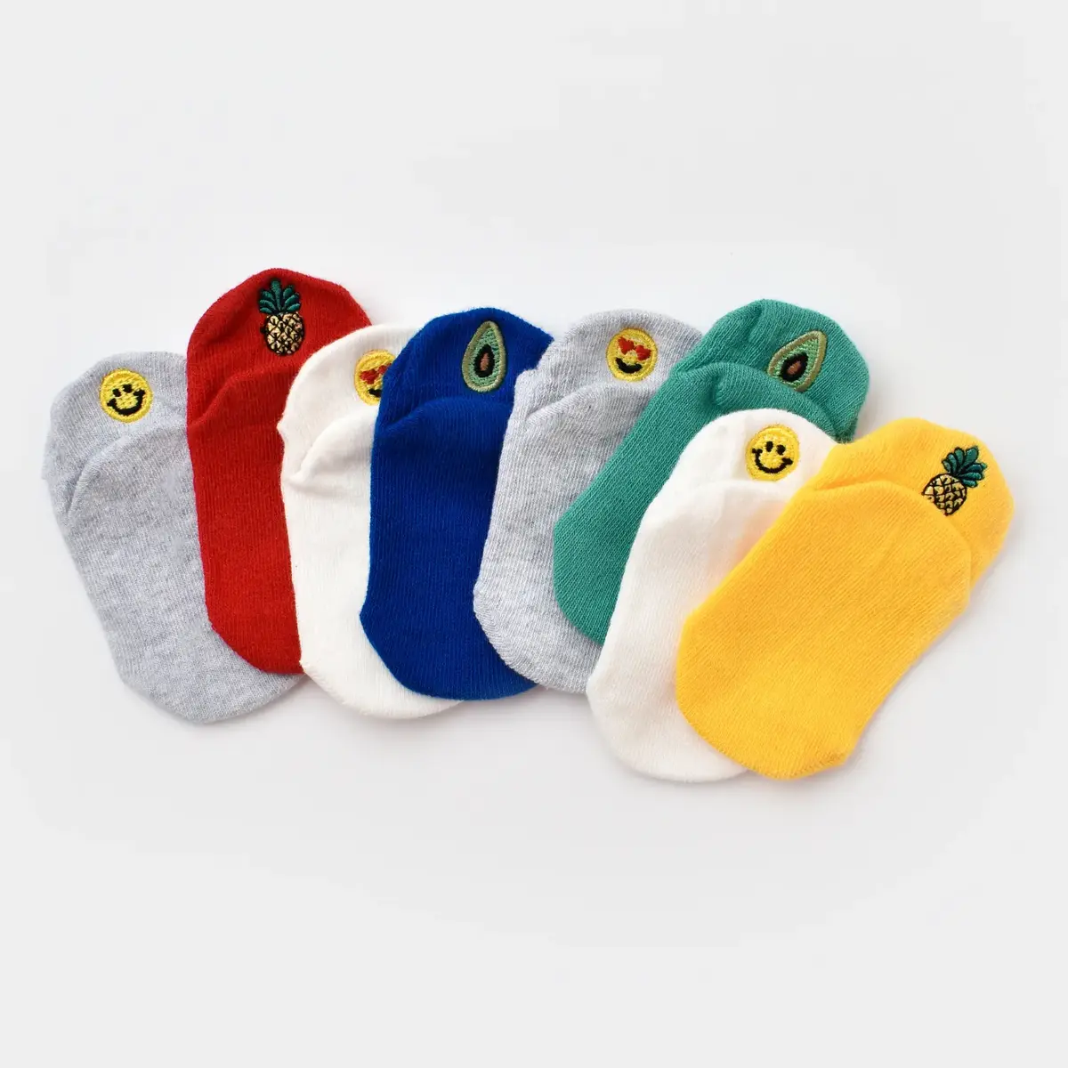 Bibaby Organik Çorap Soket Sneakers Cute Kırmızı