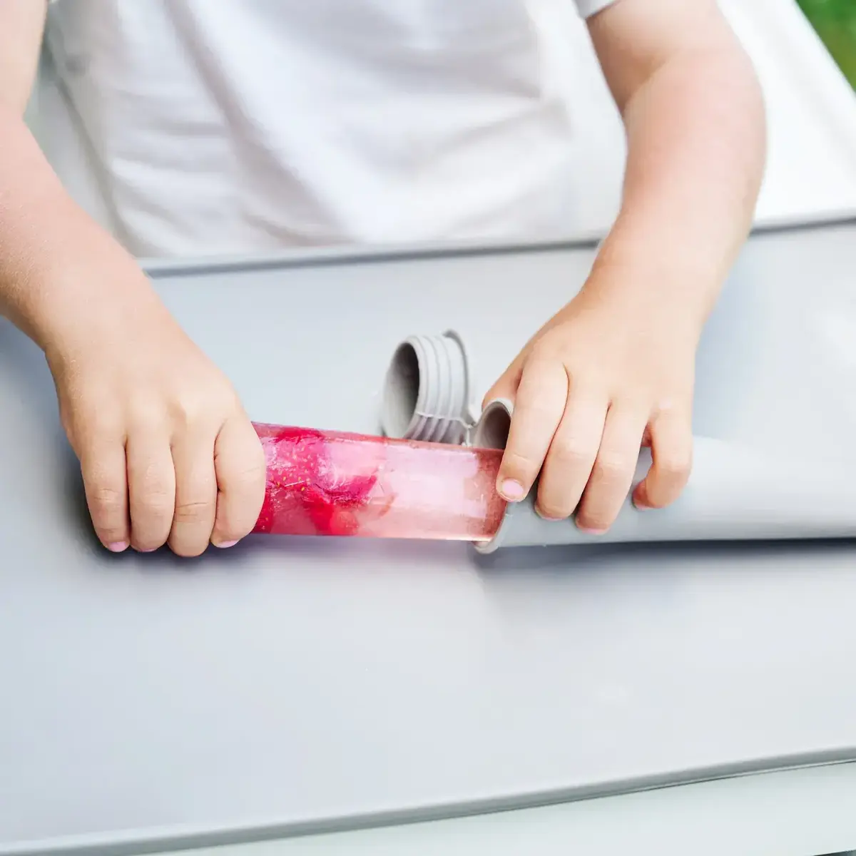 OiOi Buz Buz Dondurma Kalıbı 2li Velvet Rose - Powder Grey