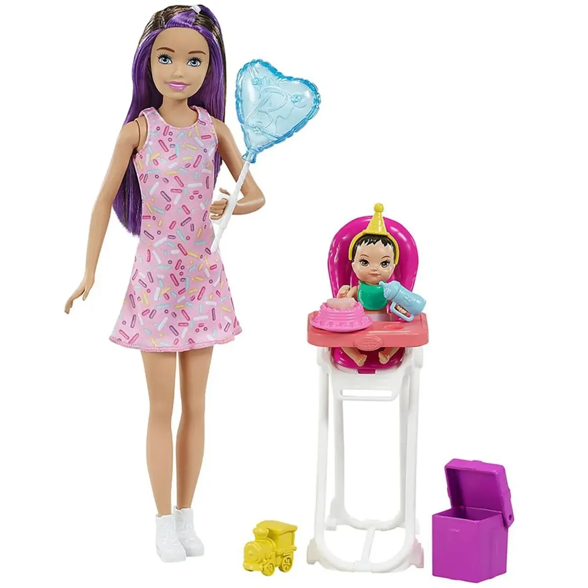 Barbie Bebek Bakıcısı Bebeği ve Aksesuarları Oyun Seti