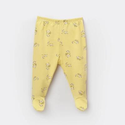 Bibaby Organik Pantolon Patikli Baby Racoon Lemon Grass