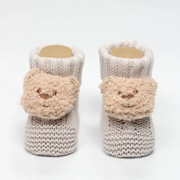 Bistyle Patik Triko Seperatörlü Aksesuarlı Bej