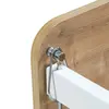 Pratik Sallanır Tekerlekli Anne Yanı Beşik 60X120 Ahşap
