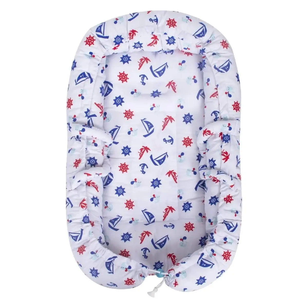 Sevi Bebe Anne & Baba Yanı Reflü Yatağı Yelken Desenli Sevi Bebe Anne & Baba Yanı Reflü Yatağı Yelken Desenli