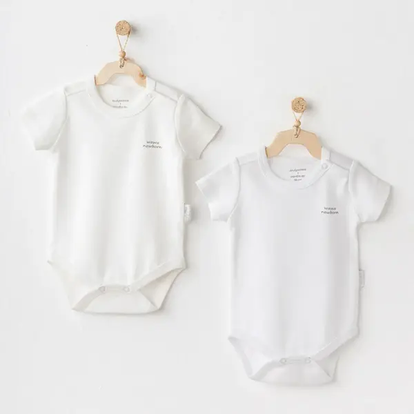 Andy Wawa Body Kısa Kol 2li Basic Ekru