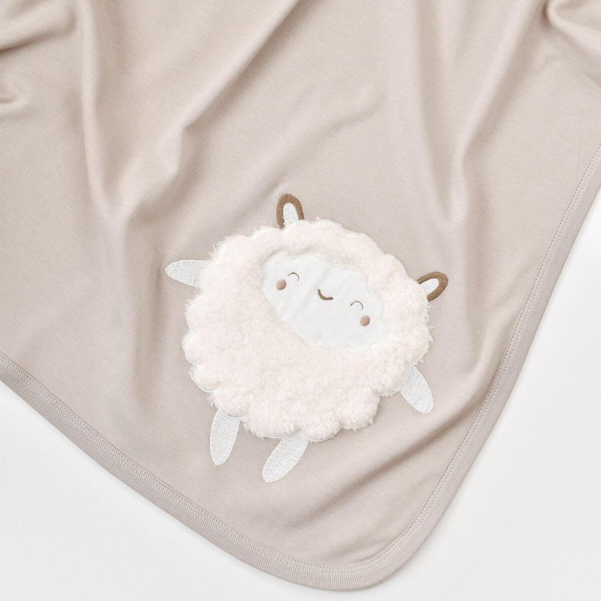Bibaby Organik Battaniye Curly Sheep Bej