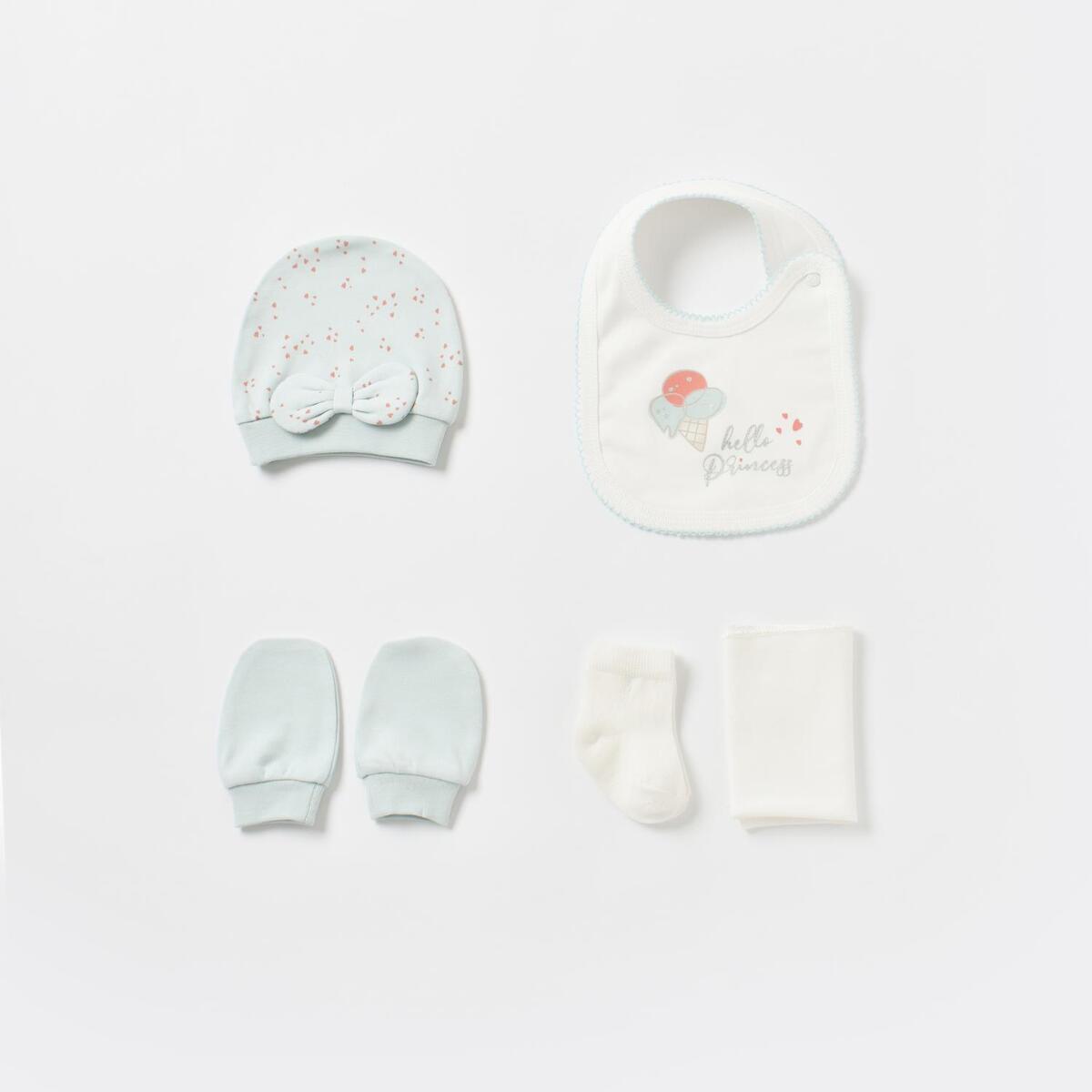 Bibaby Organik Hastane Çıkışı 10lu Pretty Ears Bunny Mint - Ekru