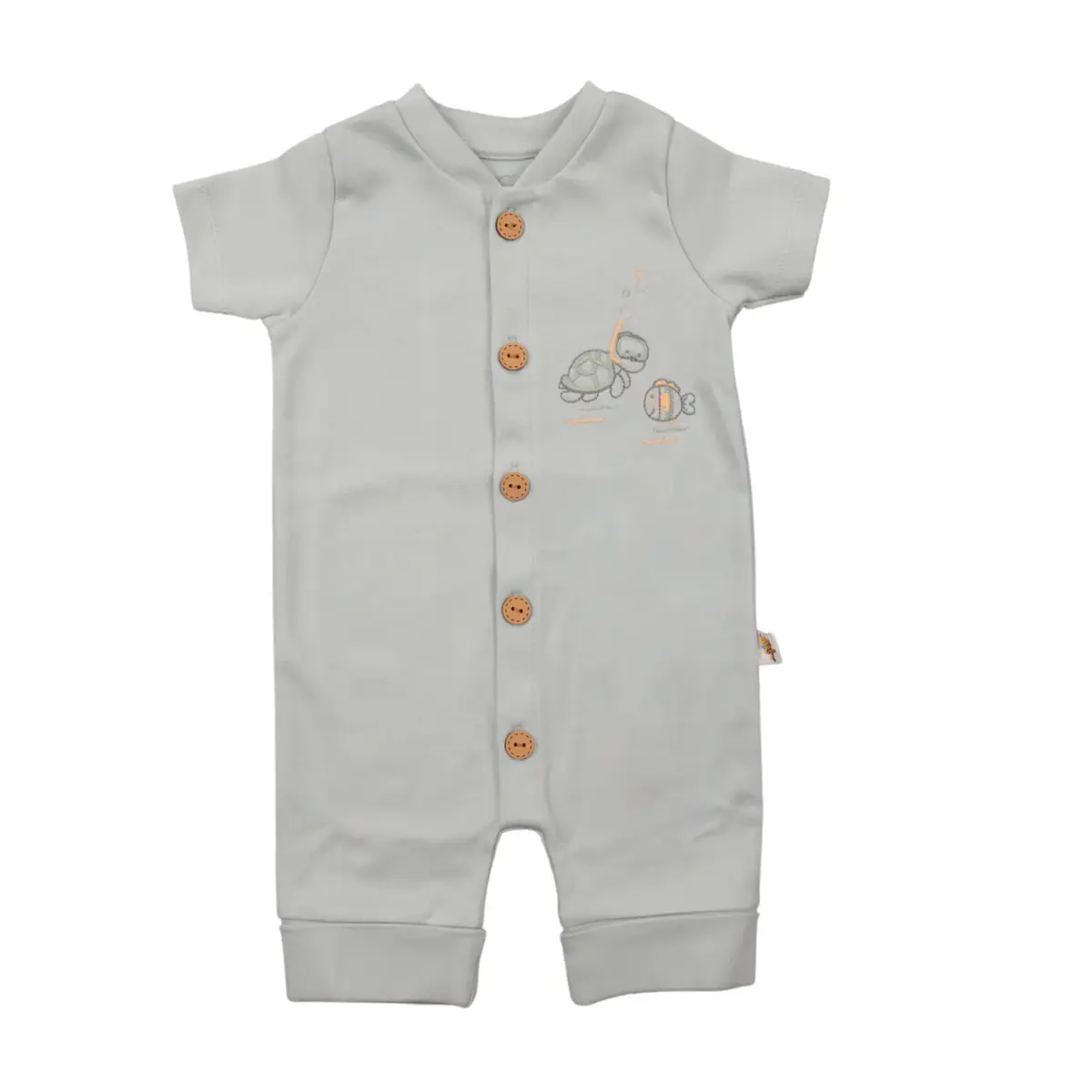 Mini Damla Tulum Kısa Balıklı Mint Mini Damla Tulum Kısa Balıklı Mint