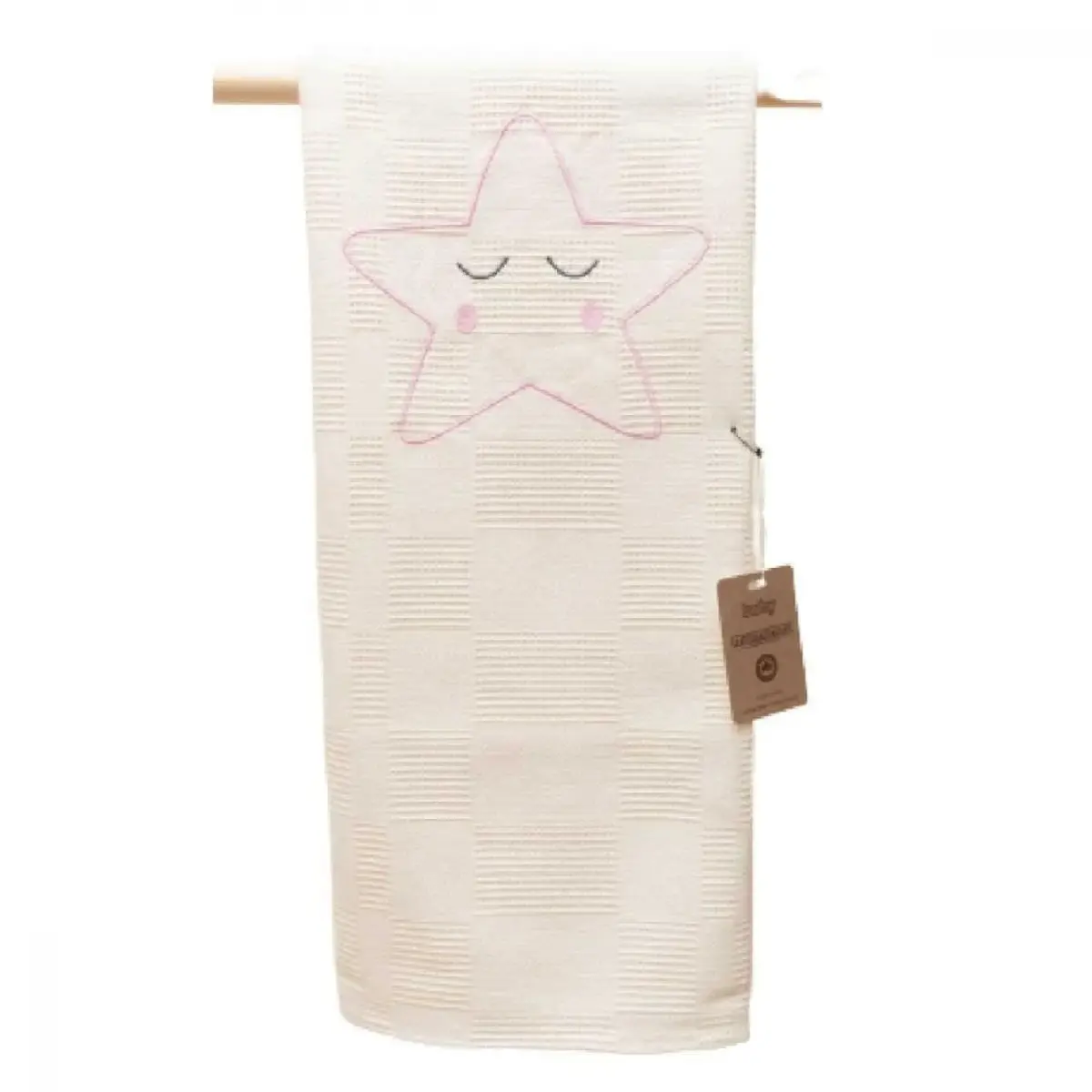 Baby Mammas Pike Ekru - Pembe Yıldızlı 80x90cm Baby Mammas Pike Ekru - Pembe Yıldızlı 80x90cm