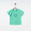 Bebolly T-Shirt Gülenyüz Baskılı Mint