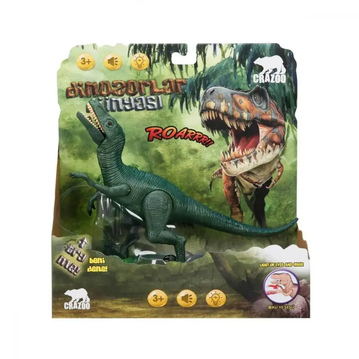 Sesli ve Işıklı Dinozor