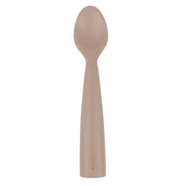 OiOi Nam Nam Silikon Mama Kaşığı 6+ Ay Bubble Beige - Bubble Beige