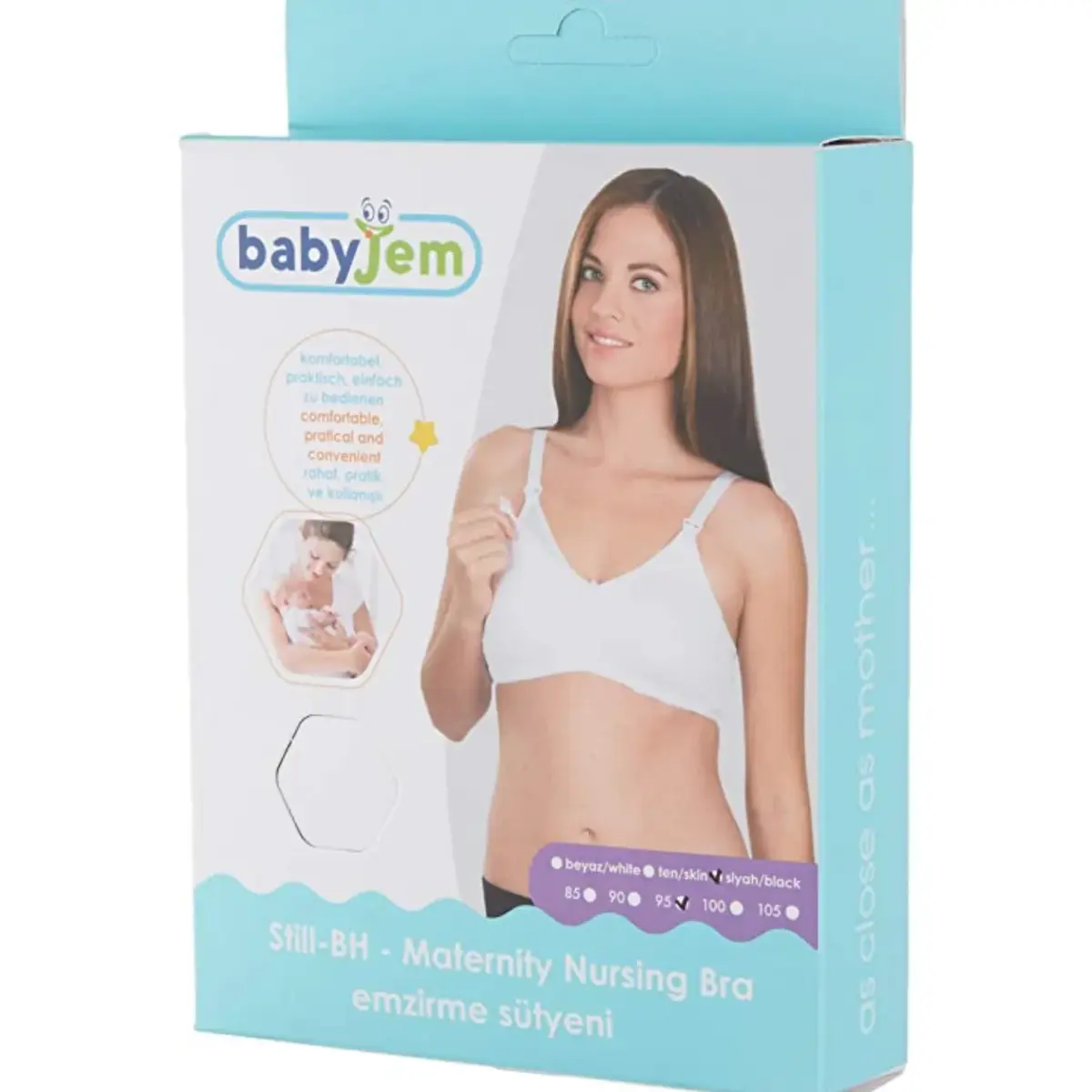 Babyjem Emzirme Sütyeni 105 Beden Beyaz