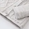 Bibaby Hırka Triko Desenli Welsoftlu Gri