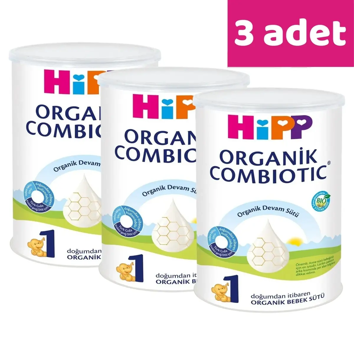 Hipp 1 Organik Combiotic Bebek Sütü 350 gr x3