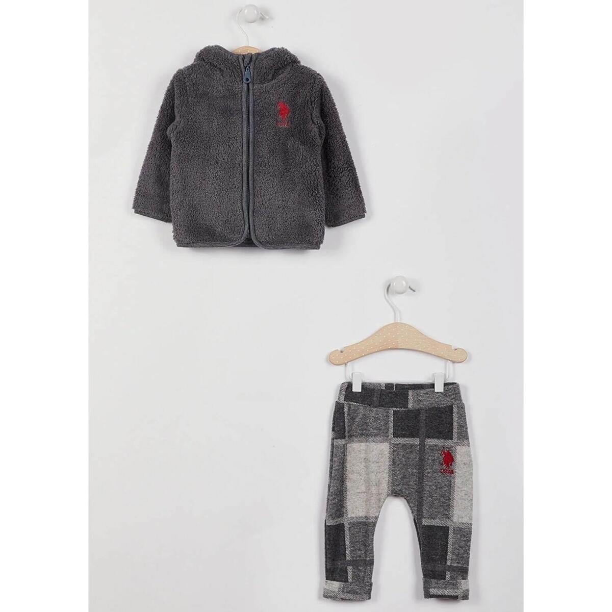 U.S. Polo 2li Takım Uzun Kol Gri