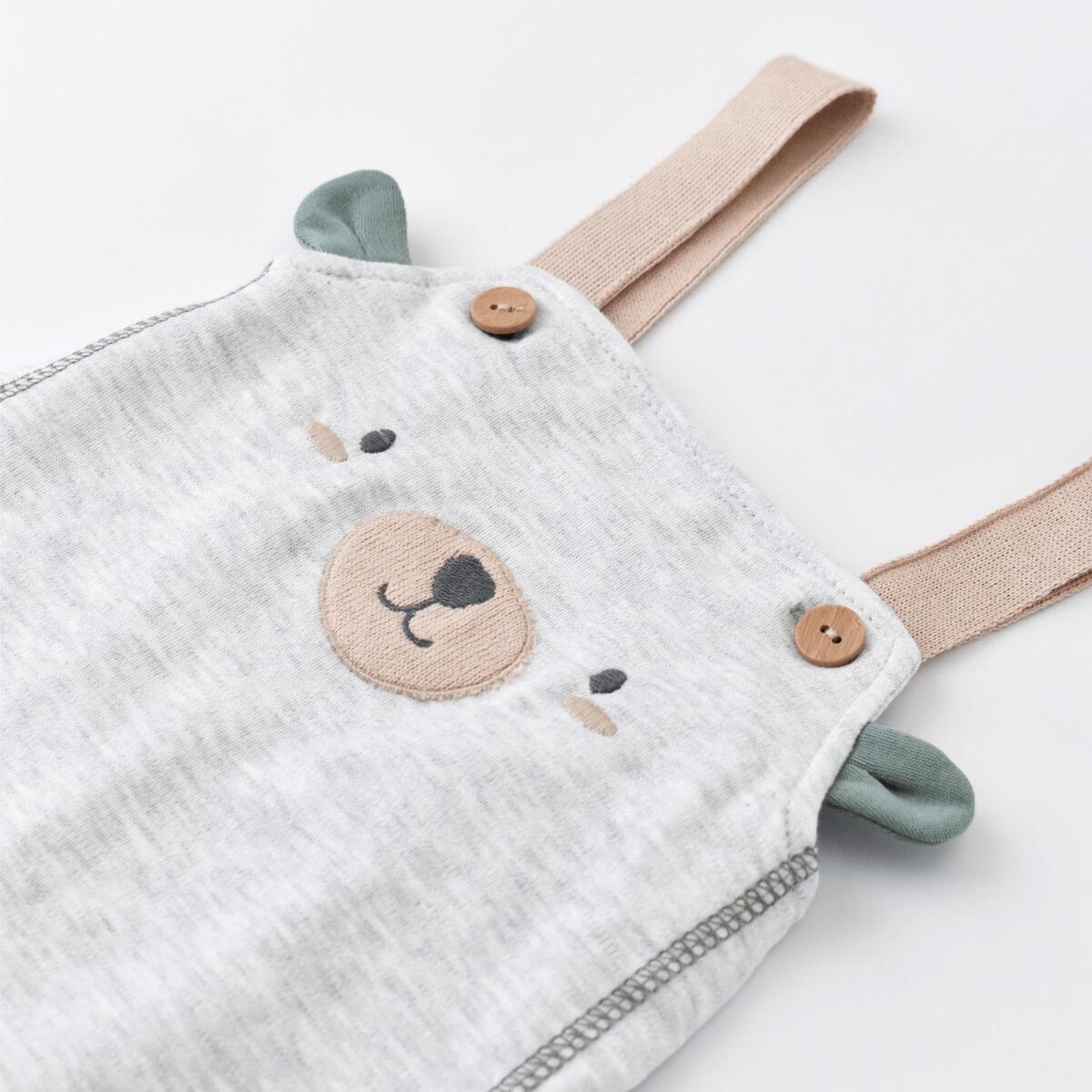 Bibaby Organik Salopet Hug Me Bear Kar Melanj