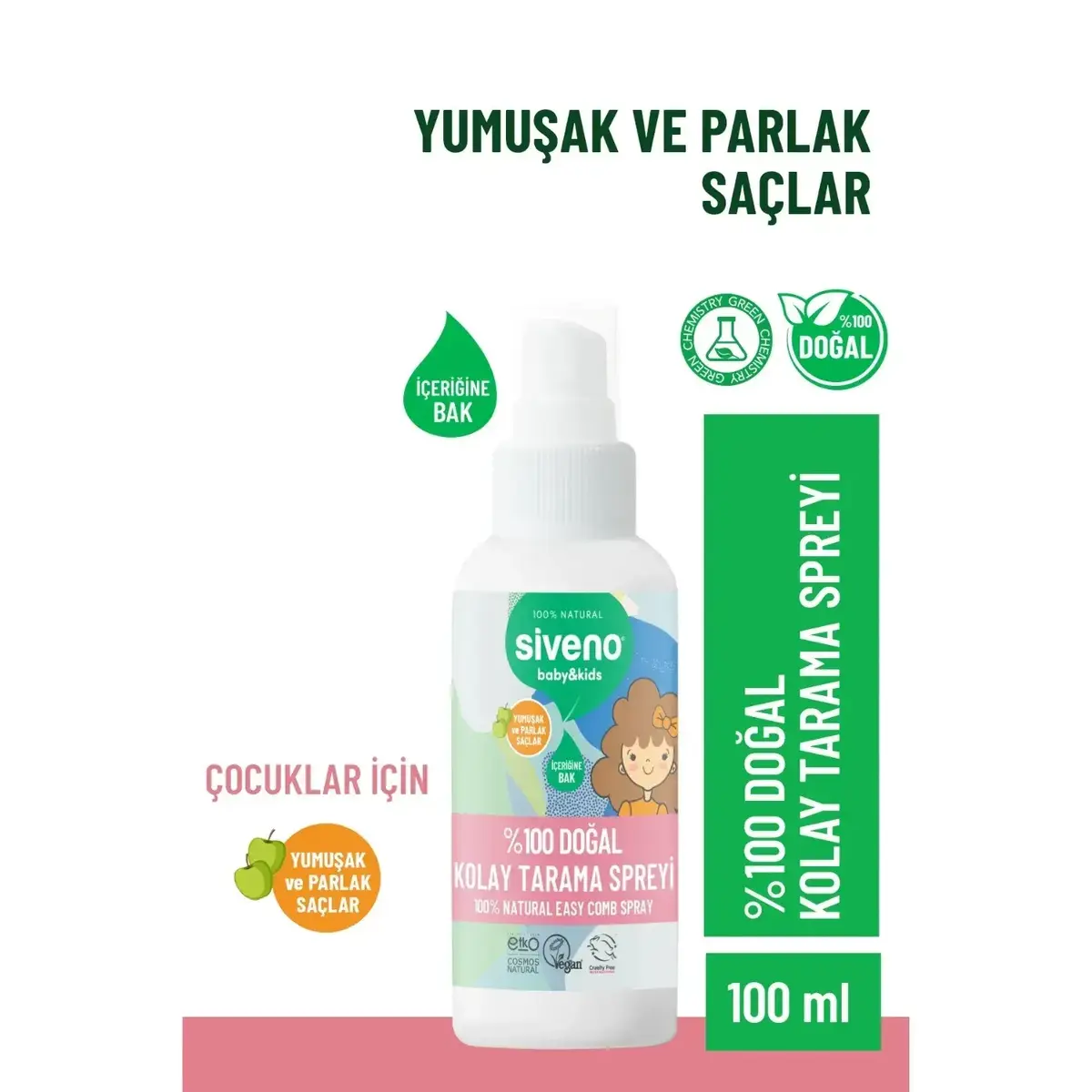 Siveno %100 Doğal Bebek Kolay Tarama Spreyi 100ml