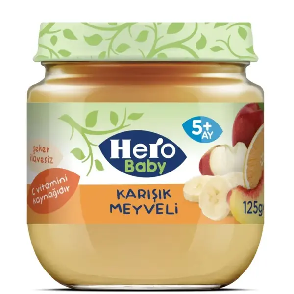 Hero Baby Organik Karışık Meyveli Püresi 120 Gr