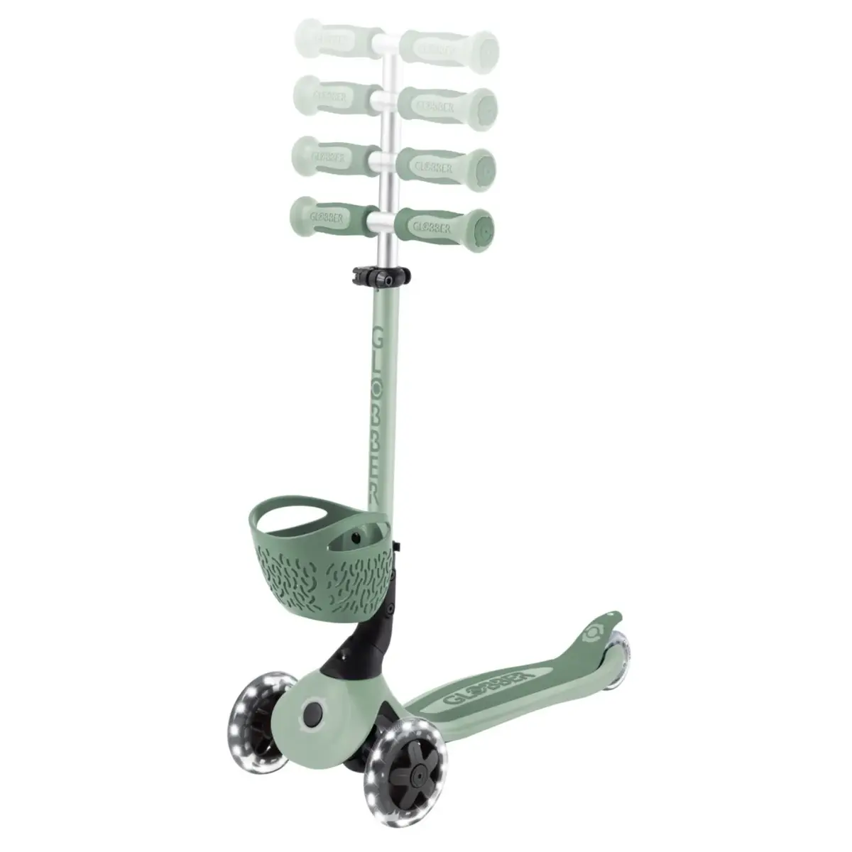 Globber Go Up Baby 360 Işıklı Scooter - Koyu Mint