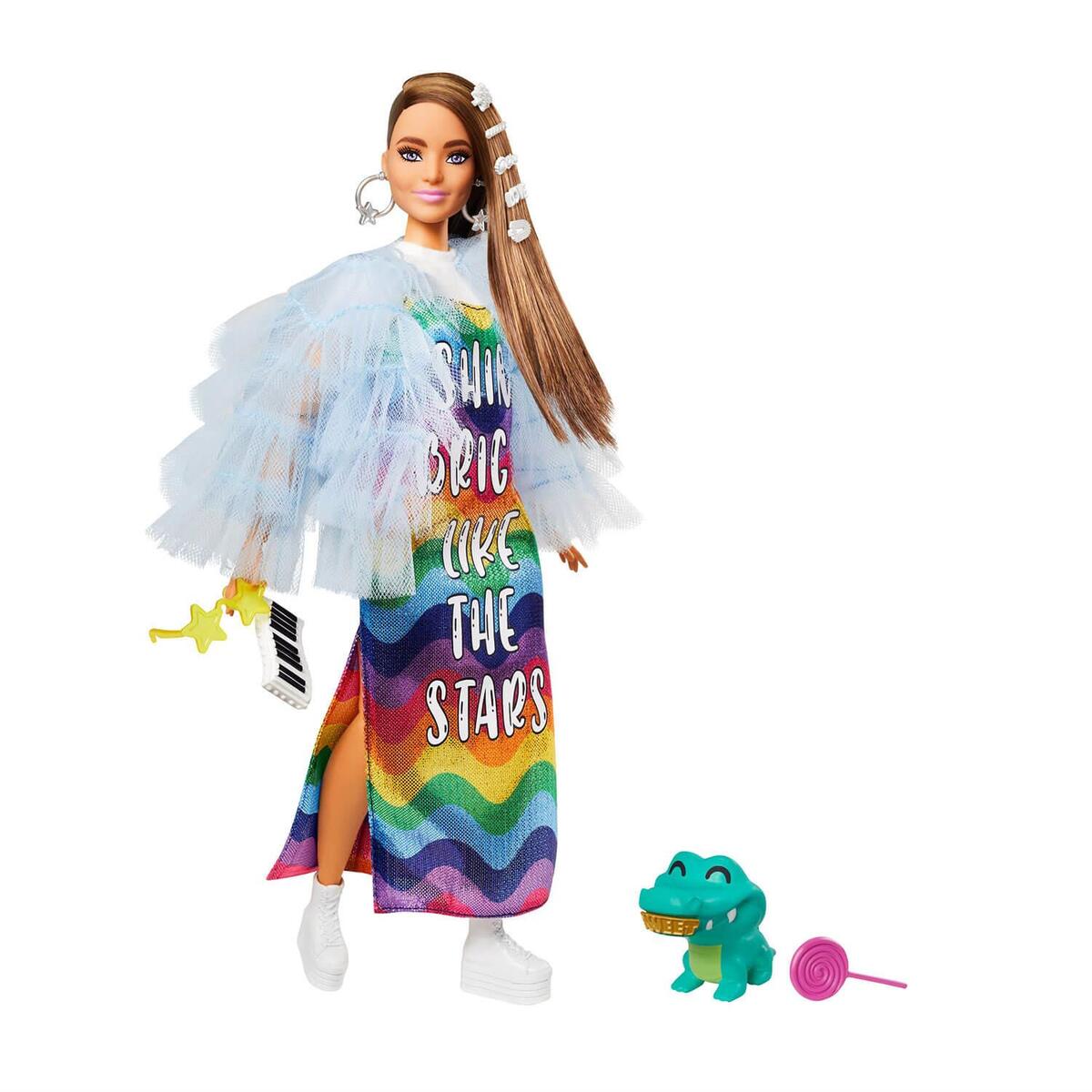 Barbie Extra Örgü Saçlı Bebek