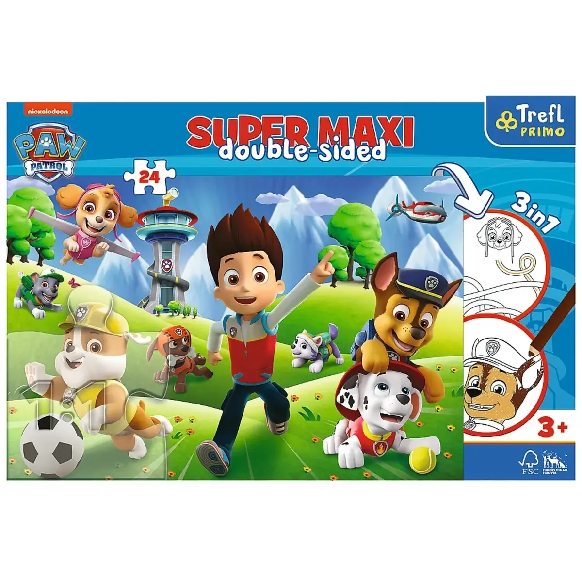 Trefl 24 Parça Süper Puzzle Maxi Paw Patrol