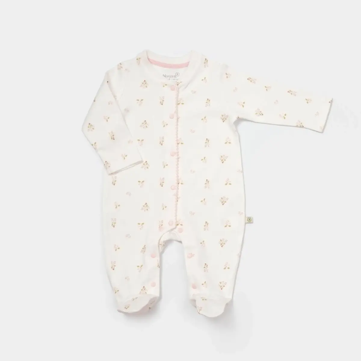 Bibaby Organik Hastane Çıkışı 10lu The Flowers Ekru - Pembe