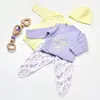 Bibaby Organik Zıbın Takımı Love You Yellow Lavender Prematüre