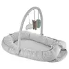 Babyjem Oyuncaklı Babynest Anne & Baba Yanı Yatağı Gri Çiçek