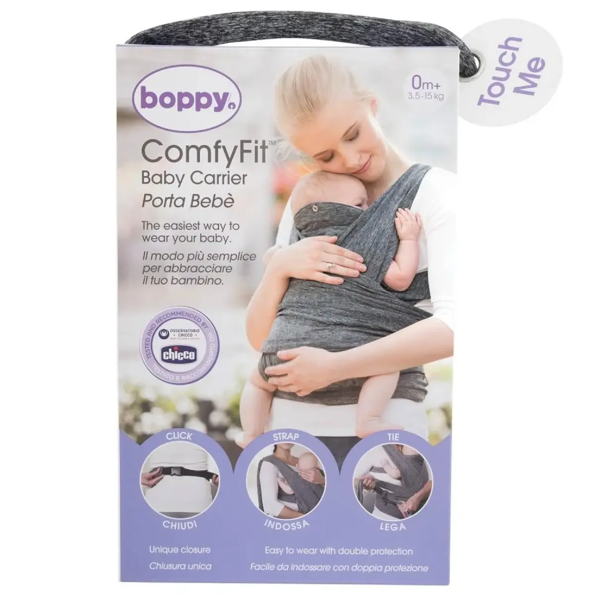 Chicco Boppy Comfyfit Kanguru Grey