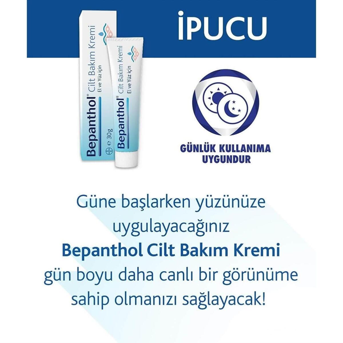 Bepanthol Cilt Bakım Kremi 30 gr ve Dudak Bakım Kremi 7,5 gr