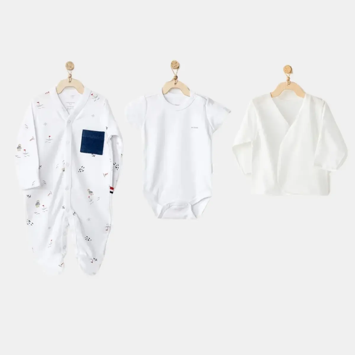 Andy Wawa Hastane Çıkışı 10lu Sailor Bear Lacivert - Beyaz