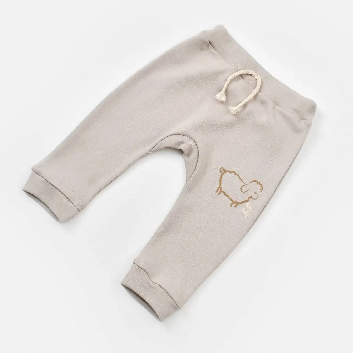 Bibaby Organik Pijama Takımı Curly Sheep Bej