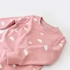 Bibaby Pijama Takımı Cute Cloudy Pembe