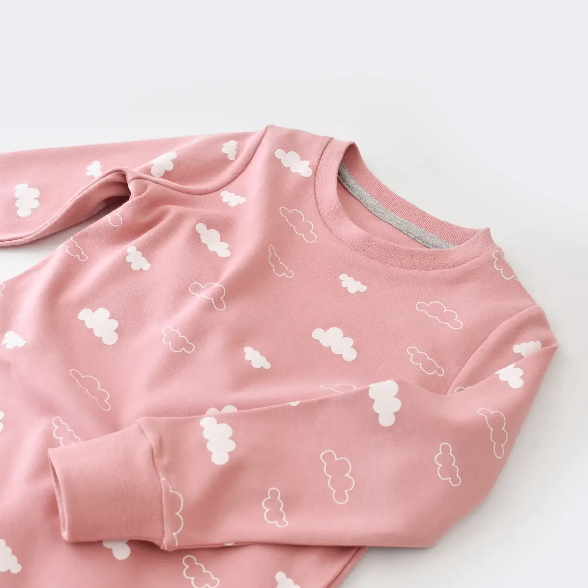 Bibaby Pijama Takımı Cute Cloudy Pembe