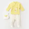 Bibaby Organik Zıbın Takımı 3lü Baby Racoon Lemon Grass - Vanilla Ice