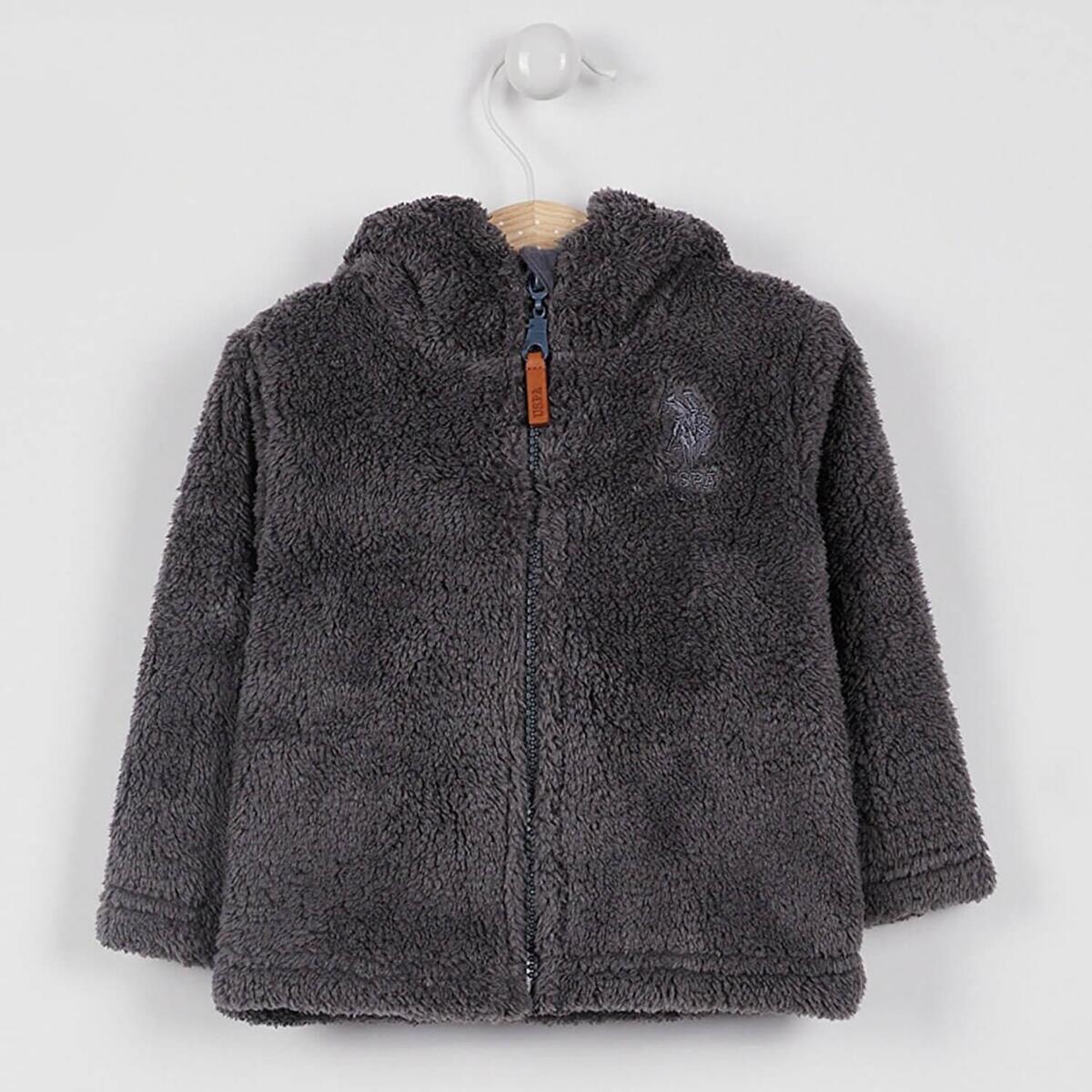 U.S. Polo Hırka Kapşonlu Gri