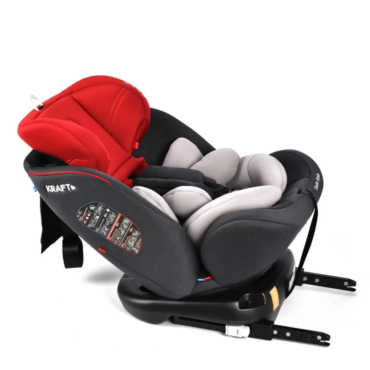 Kraft Safe Spin Oto Koltuğu 0-36 Kg Red Grey