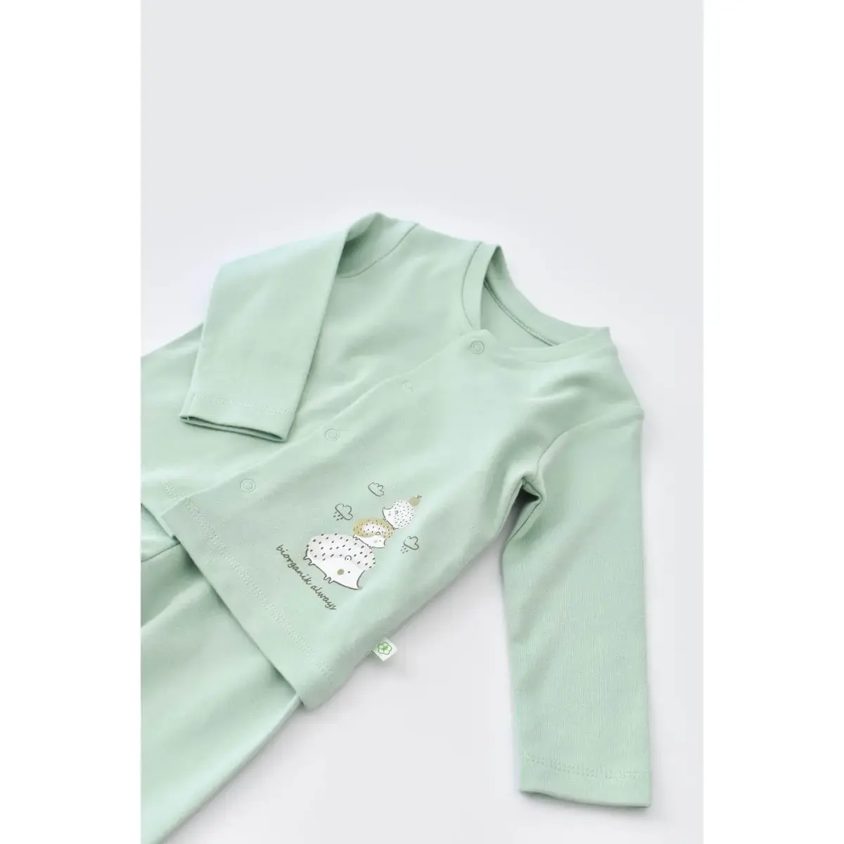 Bibaby Organik Pijama Takımı Happy Always Yeşil