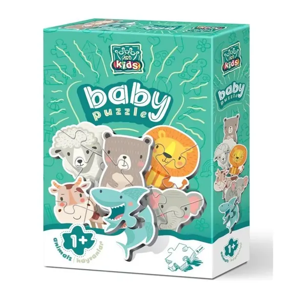 Art Kids Hayvanlar Baby Puzzle 19 Parça
