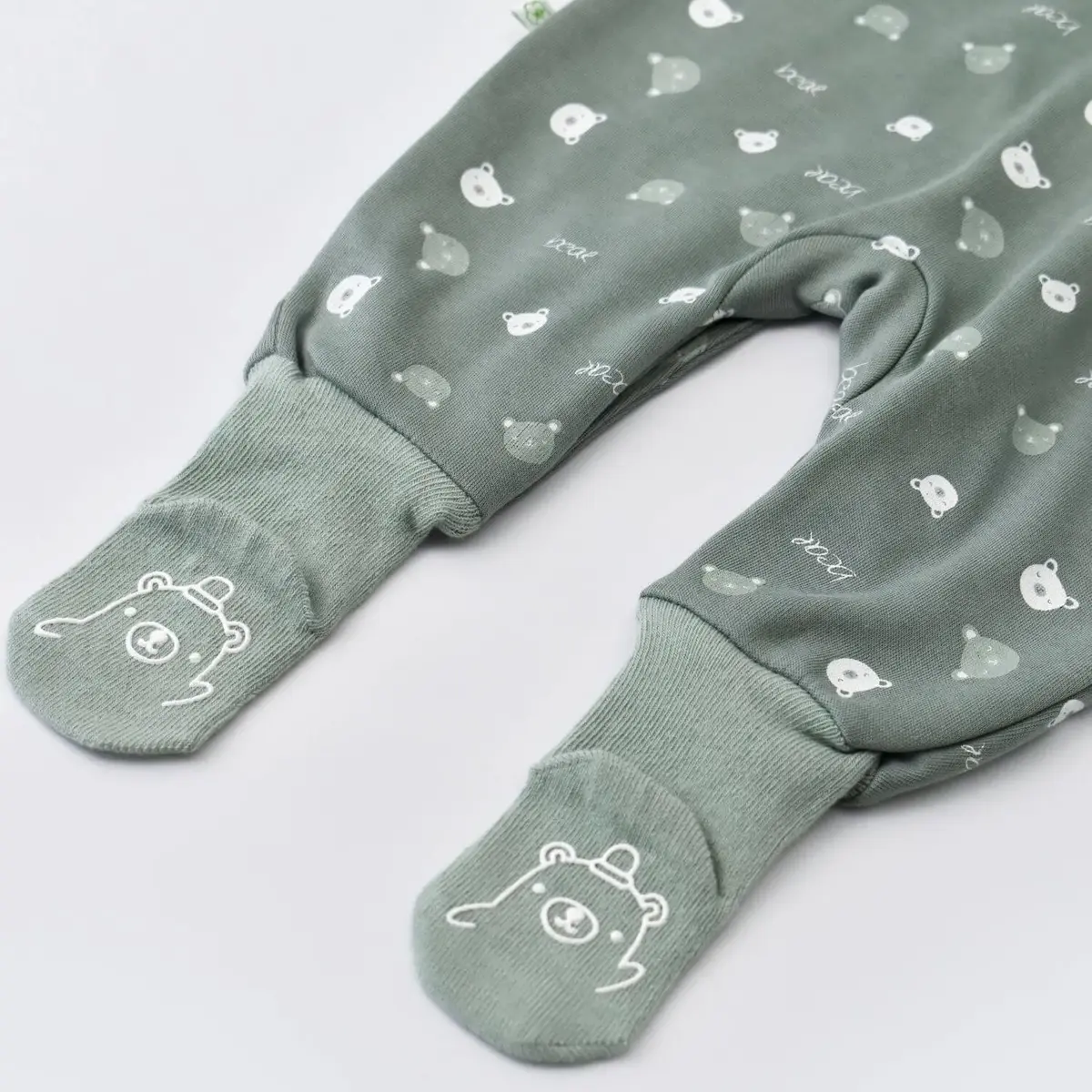 Bibaby Organik Tulum Hug Me Bear Yeşil