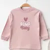 Mini Damla Pijama Takımı Penye Dino Baby Baskılı Pudra