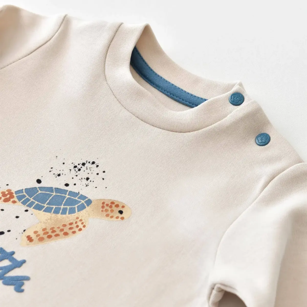 Bibaby Sweatshirt Organik Caretta In Live Taş
